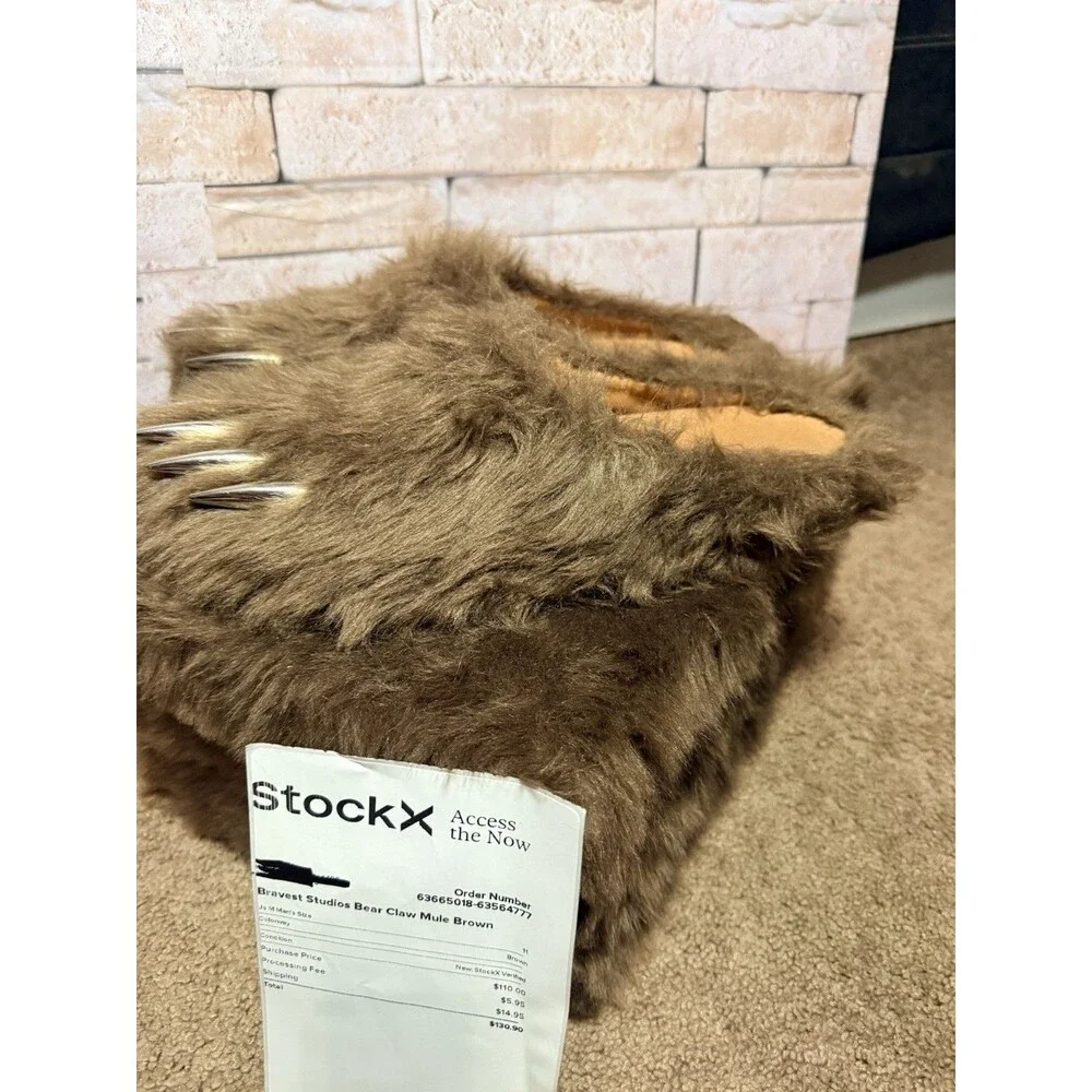 Bravest Studios Bear Claw Mules Brown Men’s Size 11 Stockx Purchase